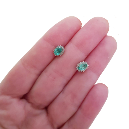 Cercei argint smarald [2]