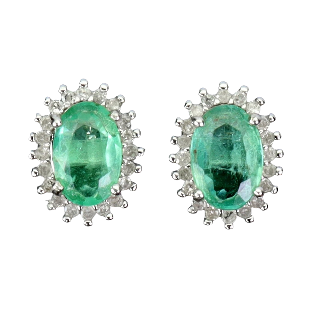 Turmalina - Cercei argint smarald