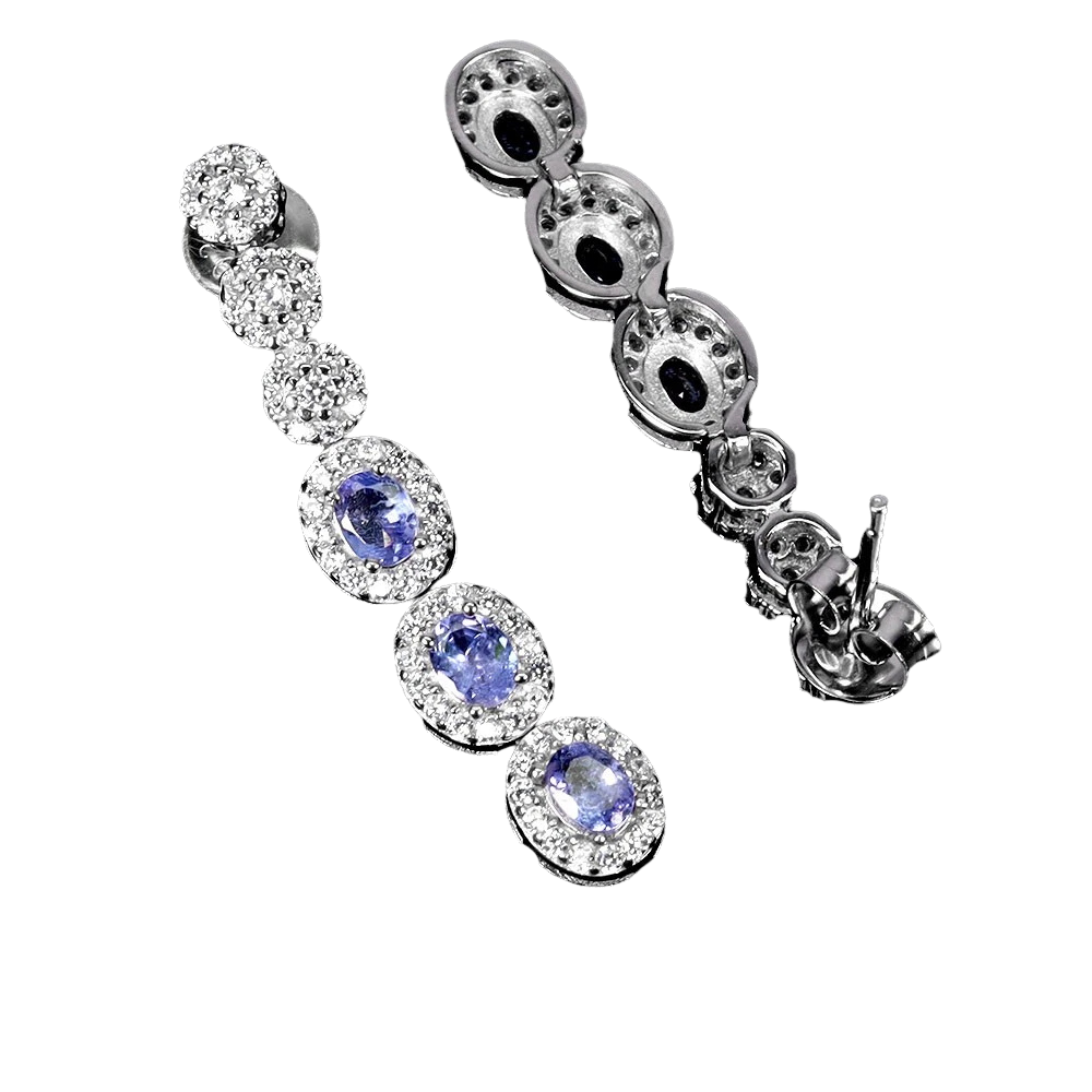 Cercei argint tanzanit [1]