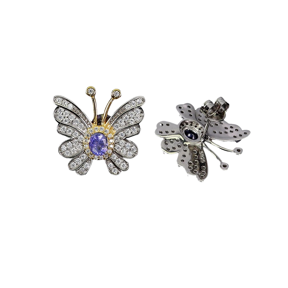 Cercei argint tanzanit [1]