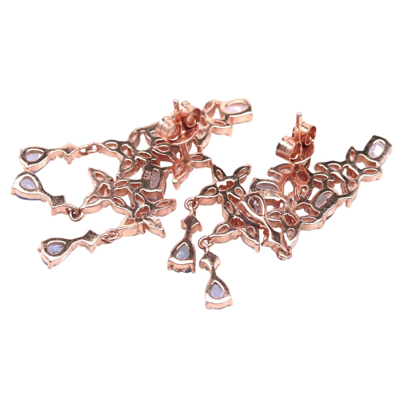 Cercei argint tanzanit [2]