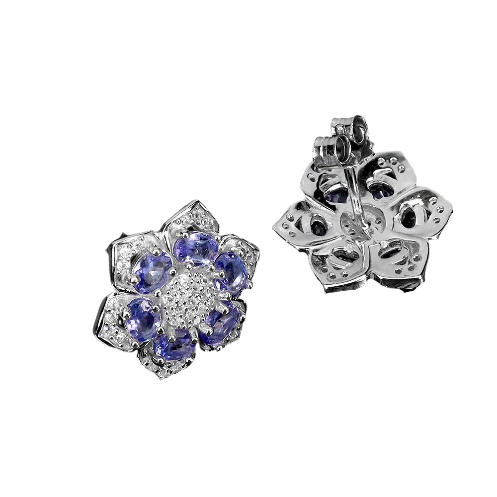 Cercei argint tanzanit [1]