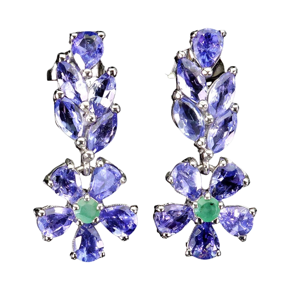 Cercei argint tanzanit [0]