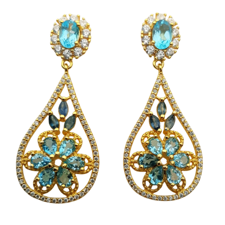 Bijuterii - Cercei argint topaz