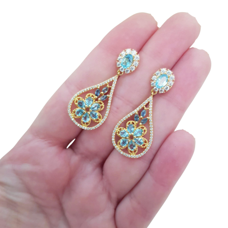 Cercei argint topaz [1]