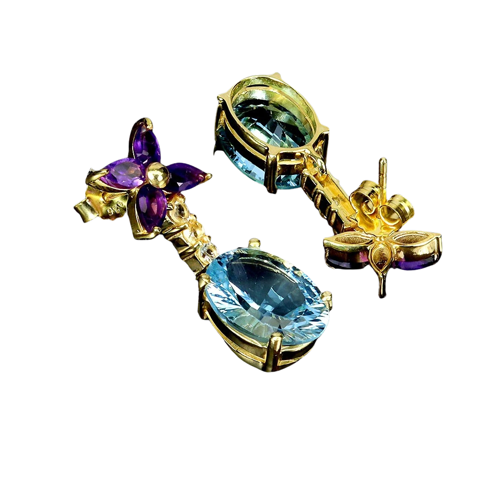 Cercei argint topaz [1]