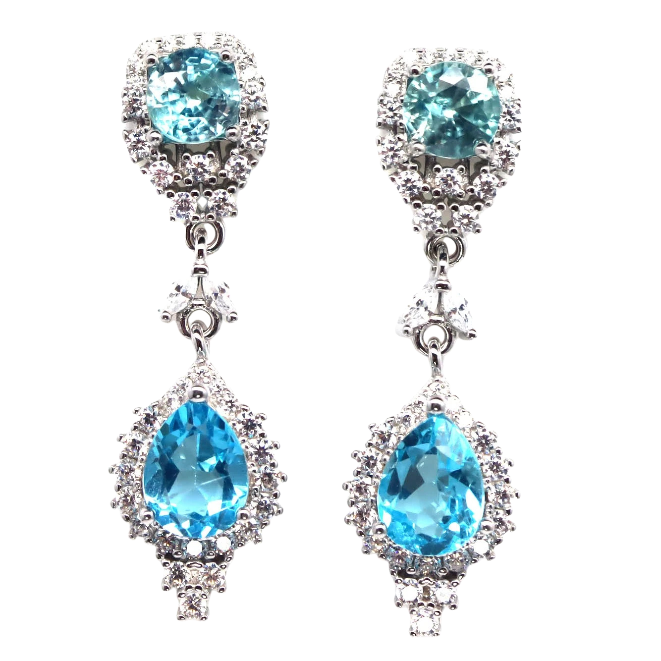 Topaz - Cercei argint topaz