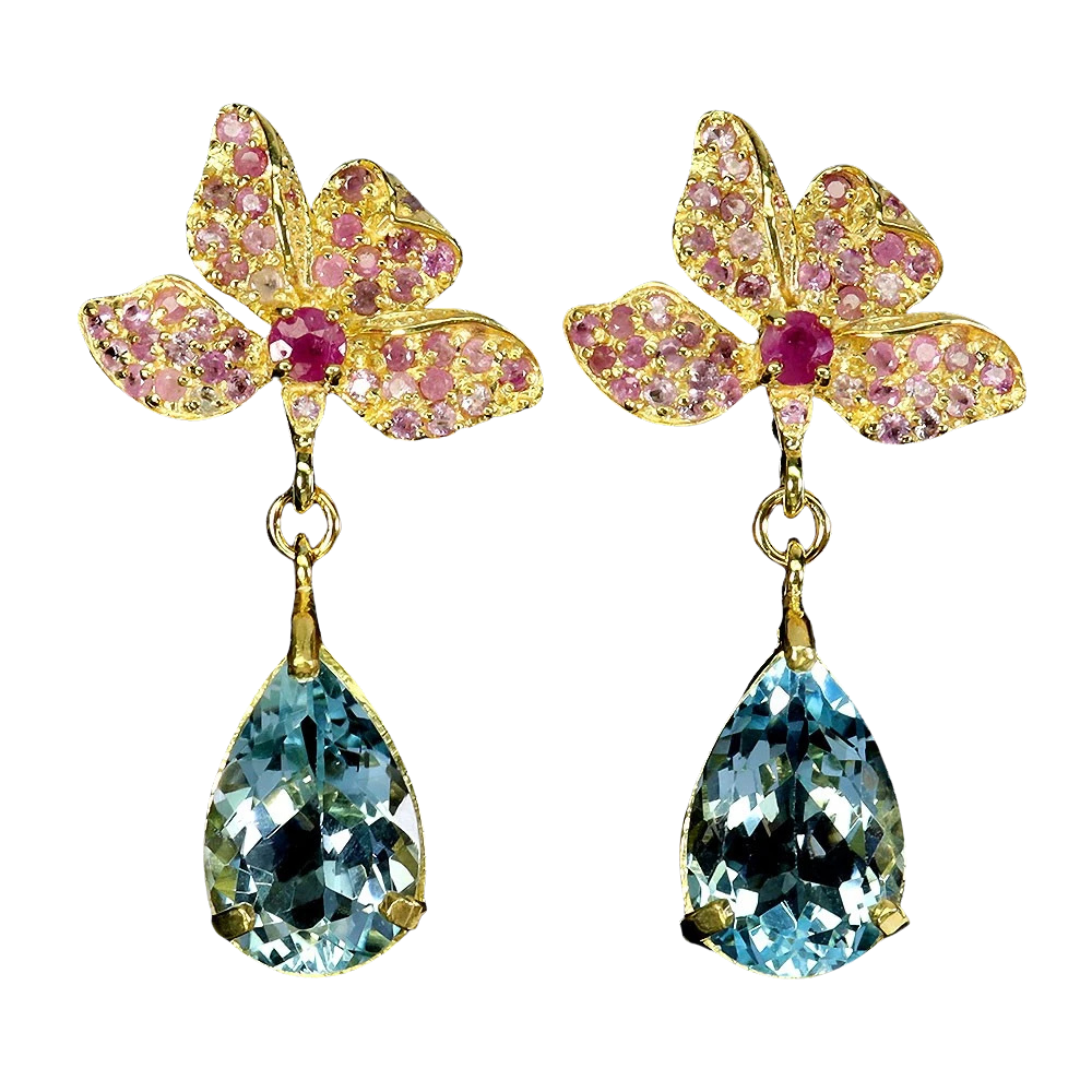 Bijuterii cu Pietre Semiprețioase si Pretioase din Argint - Cercei argint topaz