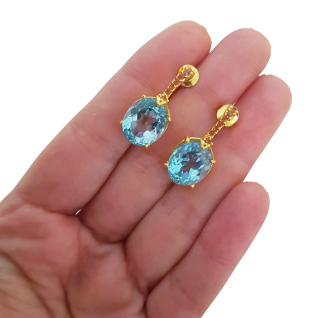 Cercei argint topaz [2]