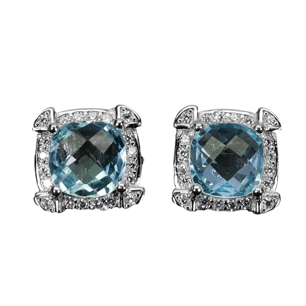 Topaz - Cercei argint topaz