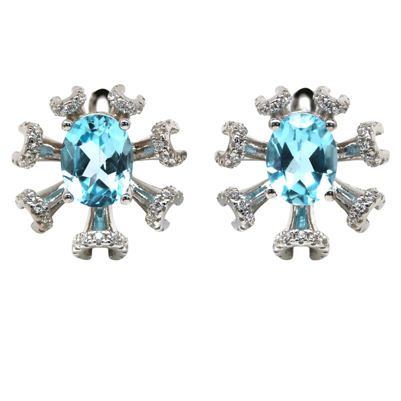 Topaz - Cercei argint topaz