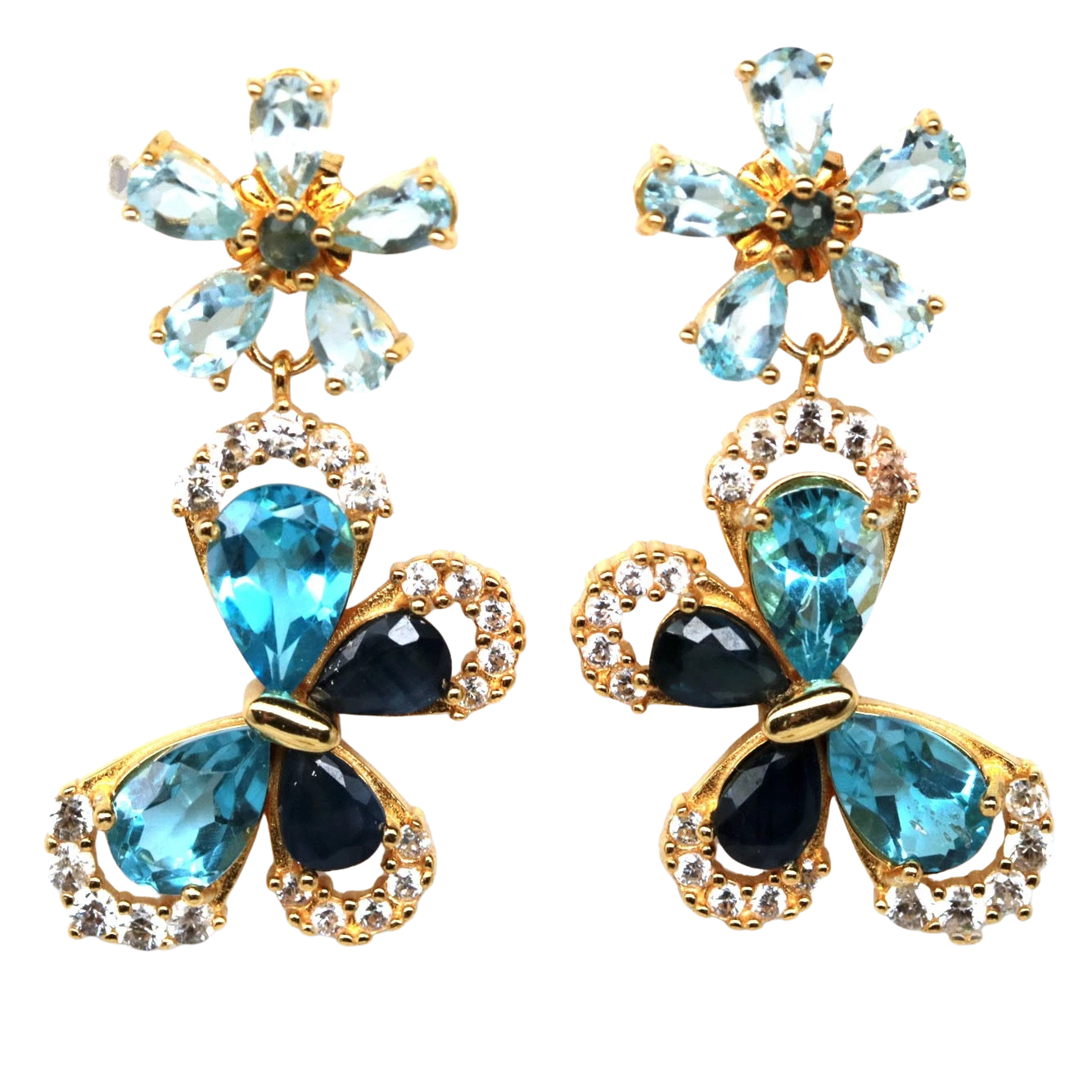 Topaz - Cercei argint topaz