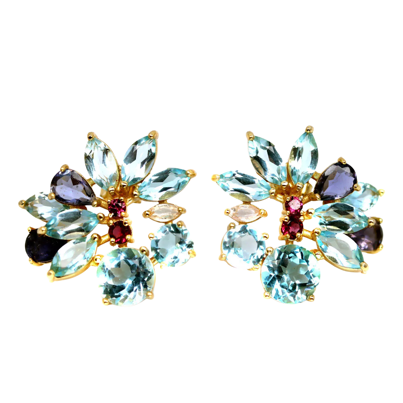 Topaz - Cercei argint topaz