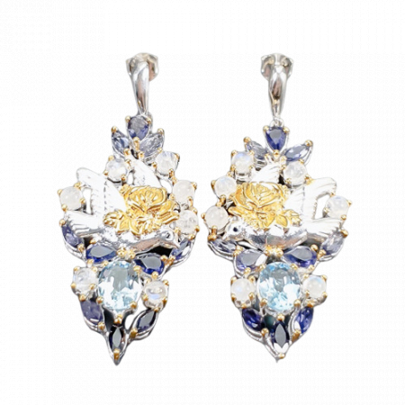 Topaz - Cercei argint topaz