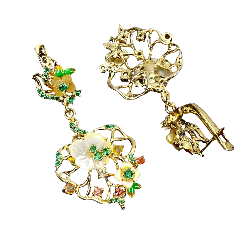 Cercei argint tsavorit [1]