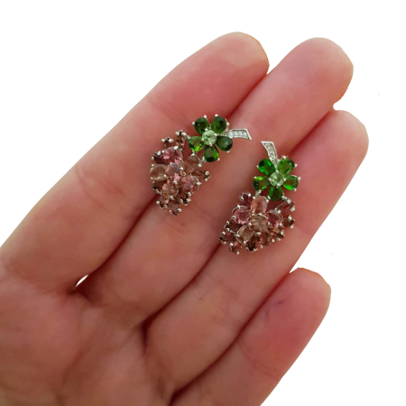 Cercei argint turmalina [2]