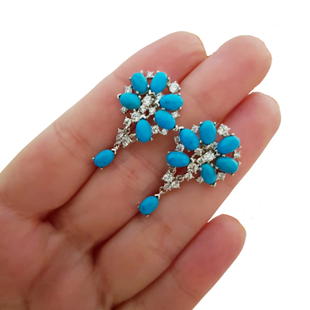 Cercei argint turquoise [2]