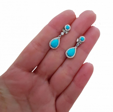 Cercei argint turquoise [2]