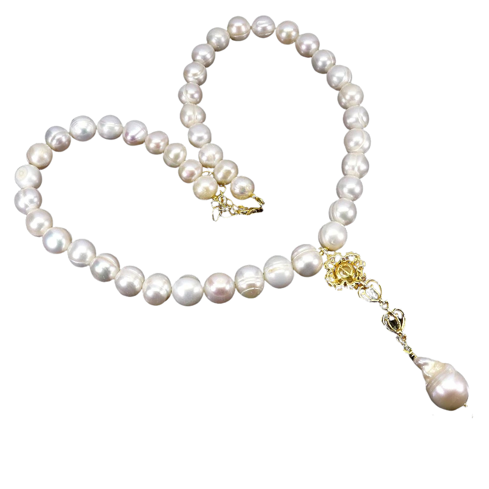 Colier argint perle turmalina [2]