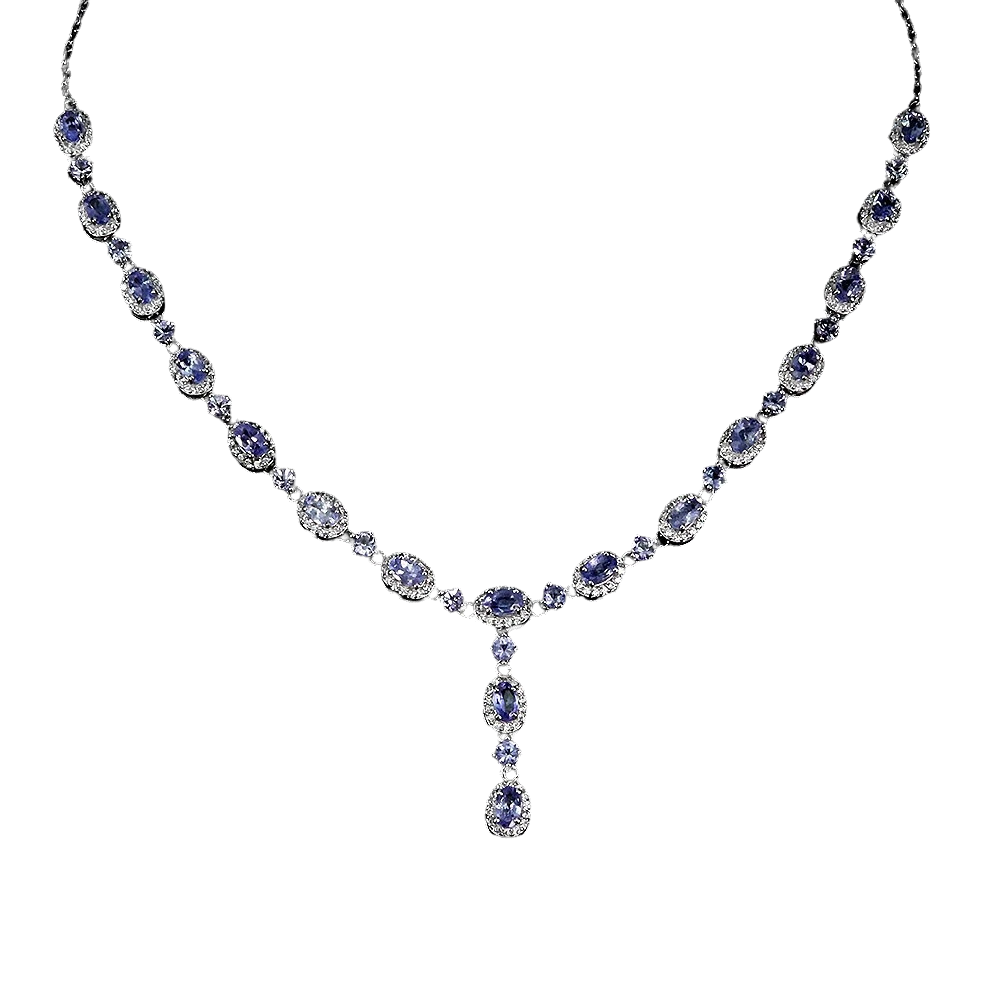 Bijuterii cu Pietre Semiprețioase si Pretioase din Argint - Colier argint tanzanit