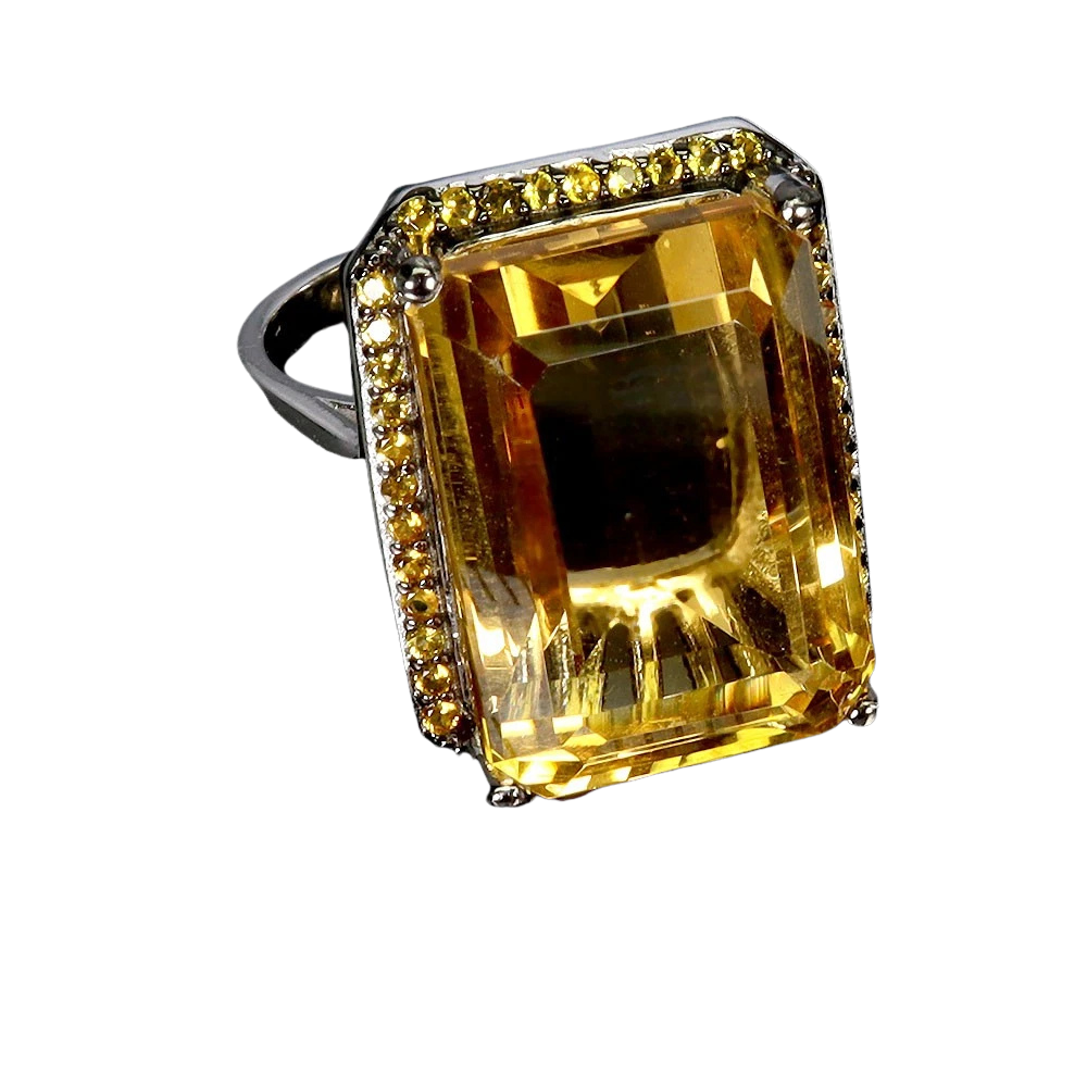 Inel argint citrin [2]