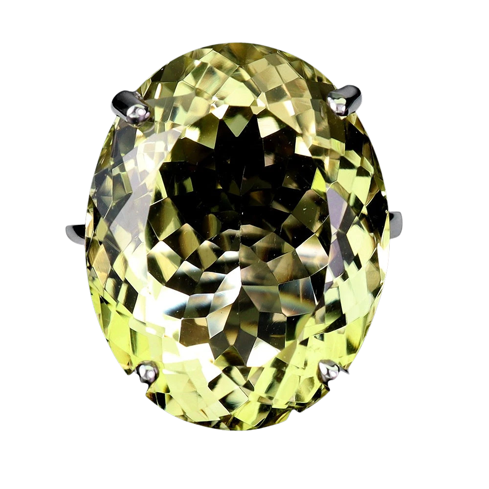 Bijuterii cu Pietre Semiprețioase si Pretioase din Argint - Inel argint cuart lemon