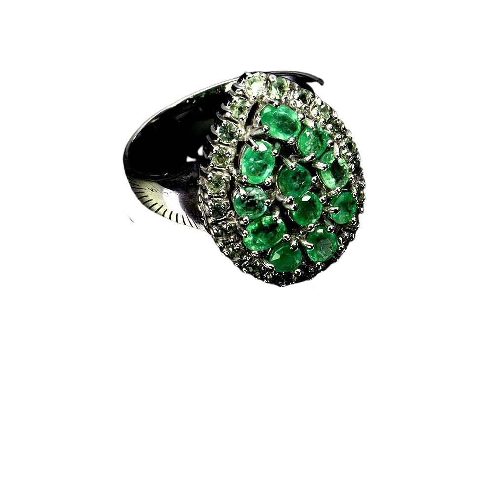 Inel argint smarald [2]