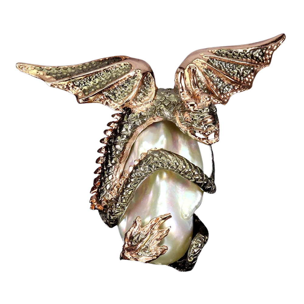 Turmalina - Pandantiv argint perla