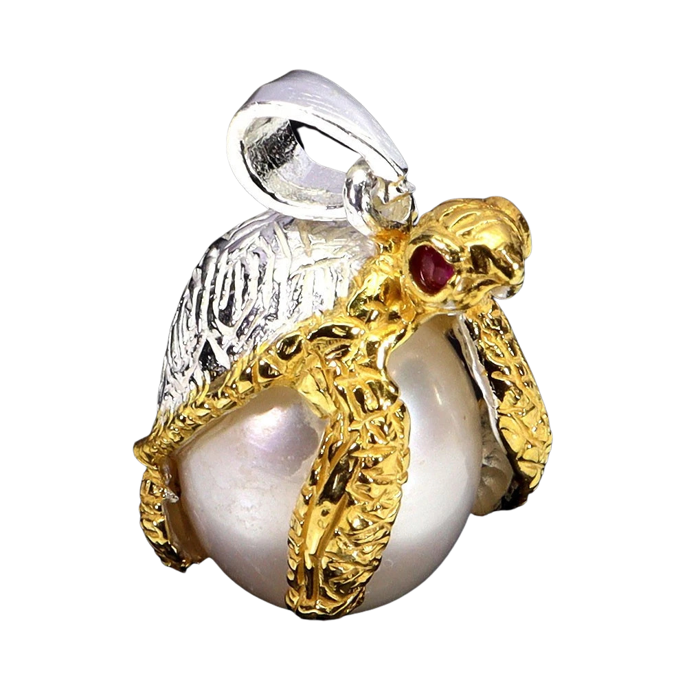 Pandantive cu Pietre Semipretioase si Pietre Pretioase din Argint - Pandantiv argint perla