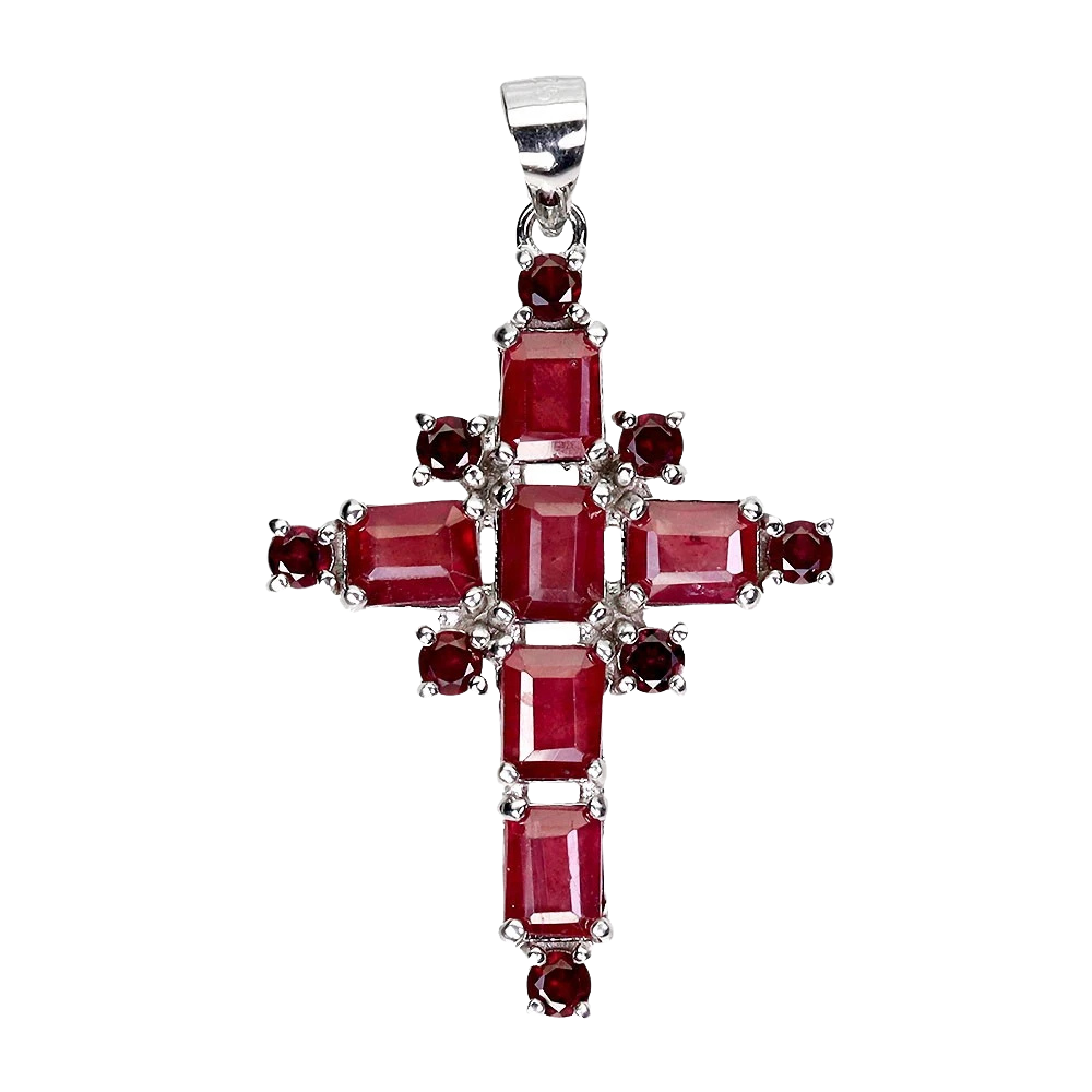 Turmalina - Pandantiv argint rubin