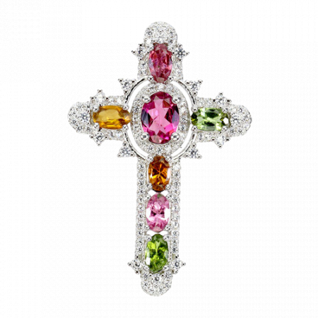 Bijuterii cu Pietre Semiprețioase si Pretioase din Argint - Pandantiv argint turmalina