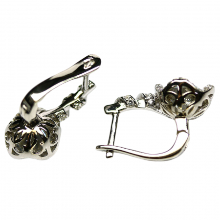 Set  argint cercei pandantiv cubic zirconia [2]