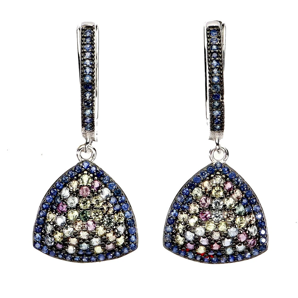 Bijuterii - Set argint safir multicolor