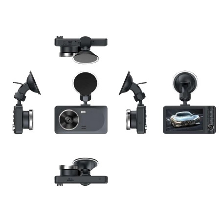 Camera Auto DVR RLDV-363 Techstar® FullHD 1080P 12 MPX DISPLAY IPS 3.2 INCH Lentila Dubla Interior/Exterior [7]