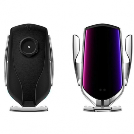SUPORT AUTO CU INCARCATOR WIRELESS ARGINTIU [4]