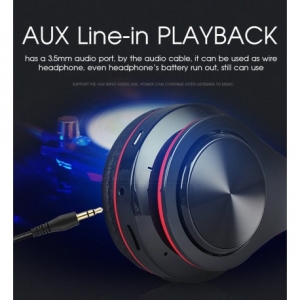 CASTI BLUETOOTH WIRELESS W802 ALBASTRU OVER EAR PLIABILE SPORT CU MICROFON INCORPORAT [3]