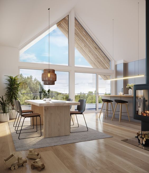 1. Stilul scandinav ce este si care sunt caracteristicile lui - Stilul scandinav. Casa in forma de A in interior