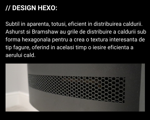 Sobe electrice - grila caldura hexagonala