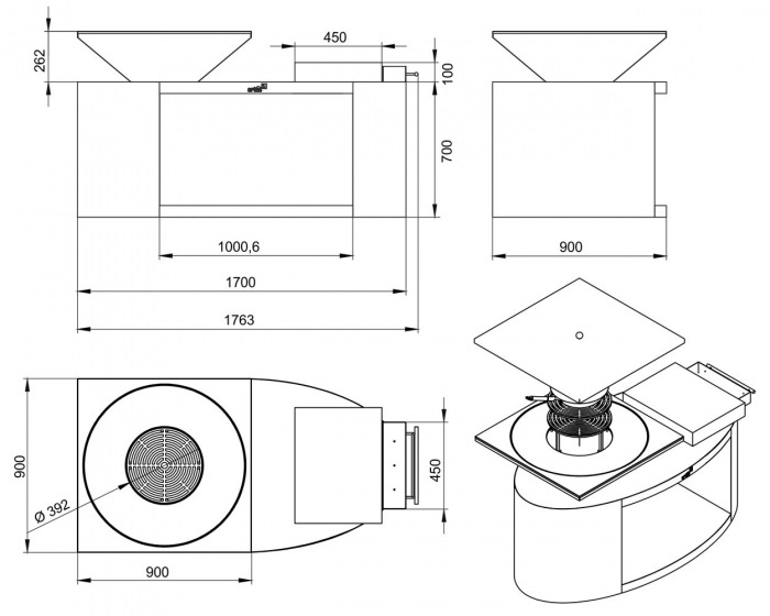 Gratar gradina fire pit G3 corten [2]