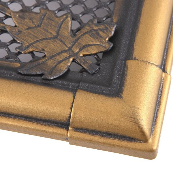 Grila aerisire semineu auriu patinat 16x32cm [3]