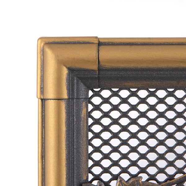 Grila aerisire semineu auriu patinat 16x32cm [2]