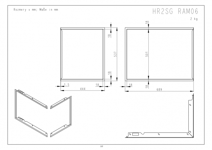 Rama focar ingusta HR/L2SG RAM06 [2]