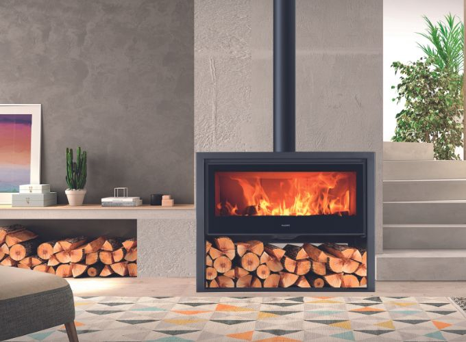 soba pe lemne Allegro cu design modern, putere 8,9 kW si randament 80,8% [2]