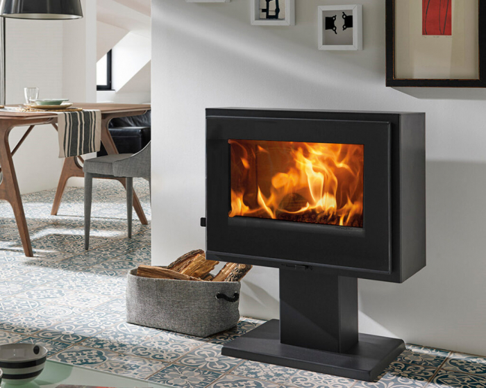 soba pe lemne Atlantic 3V cu 3 geamuri panoramice si design compact [2]