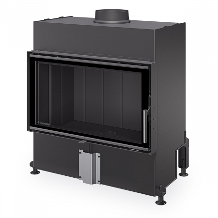 Lemne - Focar semineu Lemne Romotop H4X06 cu samota neagra