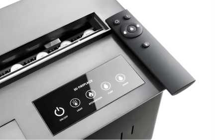 Focar semineu electric 3D, cu vapori de apa, incorporabil [4]