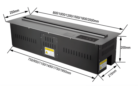 Focar semineu electric 3D, cu vapori de apa, incorporabil [5]