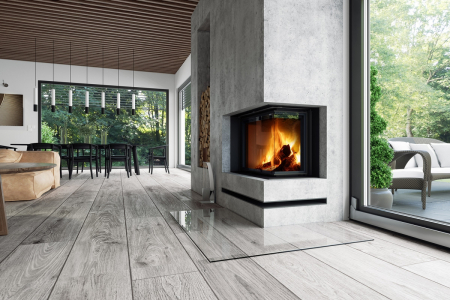Focar semineu lemne IMPRESION IR/L2LH21, samota neagra [1]