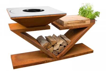 Gratare Fire Pit Premium - Gratar gradina fire pit G5 corten