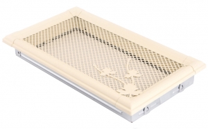 Grile caldura si aerisire - Grila aerisire semineu ivoire 16x32cm